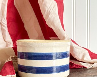 Reserved for Elizabeth C. // Roseville Blue-Striped Crock