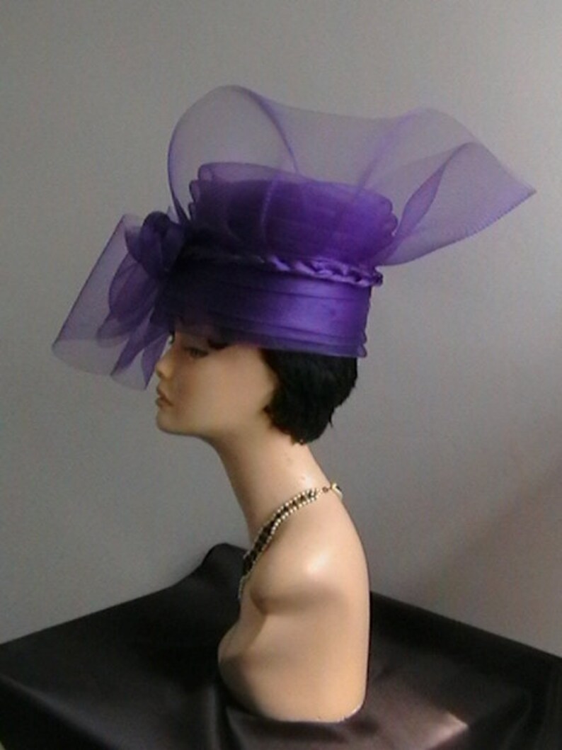 Women Crinoline Pill Box Hat / Weddings/ Ascot /races Etsy