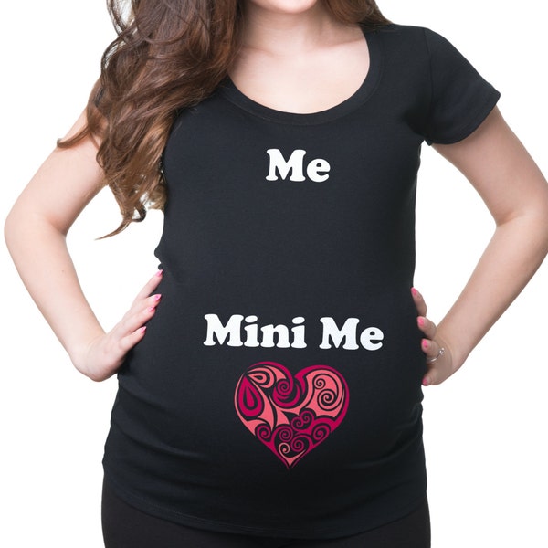 Me Mini Me T-Shirt Pregnancy Shirt Baby Announcement Birth Announcement Tee Shirt