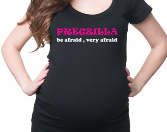 Pregzilla Maternity Funny T Shirt Pregnancy Shirt T Shirt For Pregnant Woman Maternity Tees