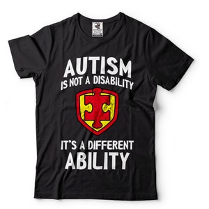 Autism T-Shirt Autism Awareness Autism Different Ability T-Shirt