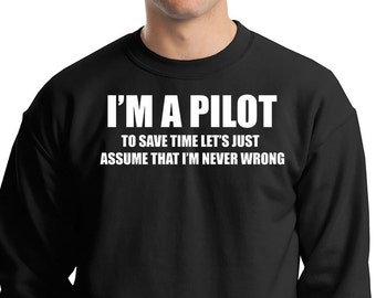 Aviator Sweatshirt Pilot Sweater Gift For Pilot Birthday Gift Sweatshirt