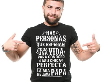 Papa T-Shirt lustige spanische Papa cooles Geschenk für Vater Geburtstagsgeschenk Grafik T-Shirt