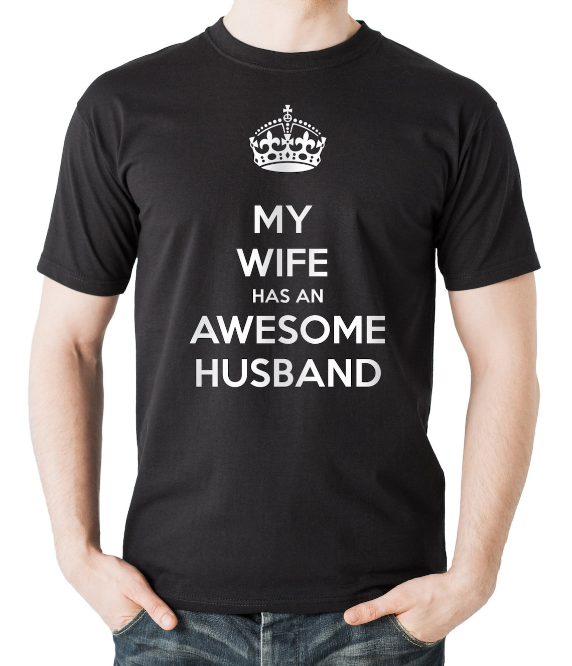 My Wife Has An Awesome Husband T Shirt Tee Shirt Gift For Etsy