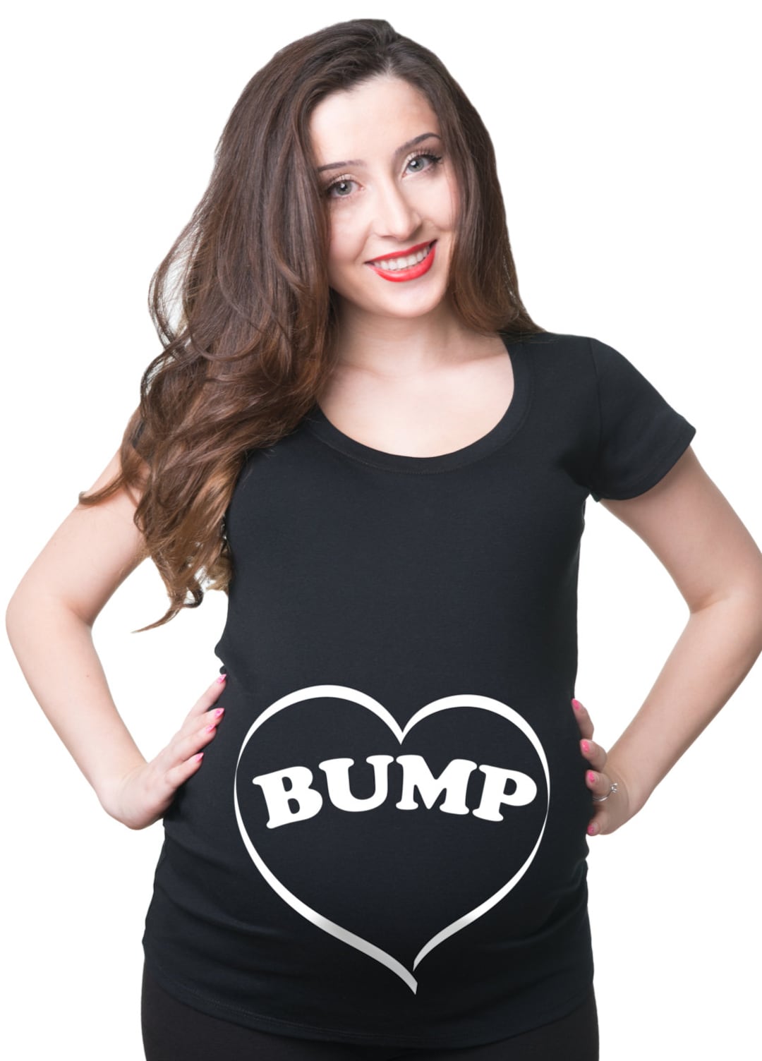 BUMP Tshirt Bump in Heart Maternity Tee Shirt Gift for Pregnant Woman Etsy