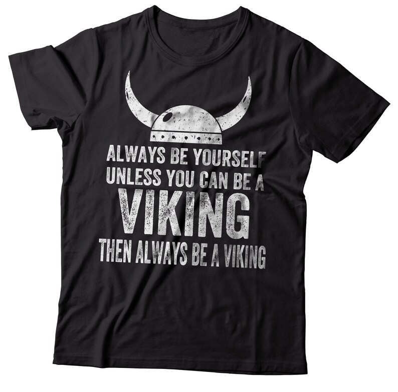 Viking Tshirt Funny Vikings Tee Shirt Valhalla Valknut Odin Etsy