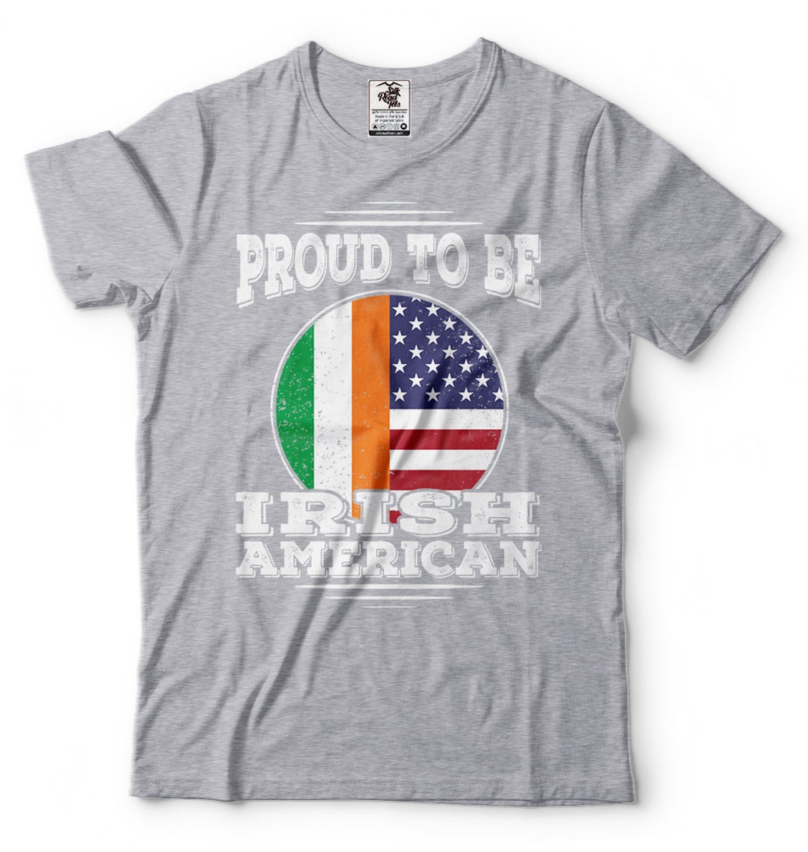 Irish American T-shirt Ireland Flag Irish Heritage Roots - Etsy