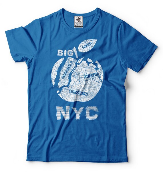 Levering Site lijn controleren Big Apple T-Shirt New York NYC stijlvolle Tee Shirt Cool - Etsy België