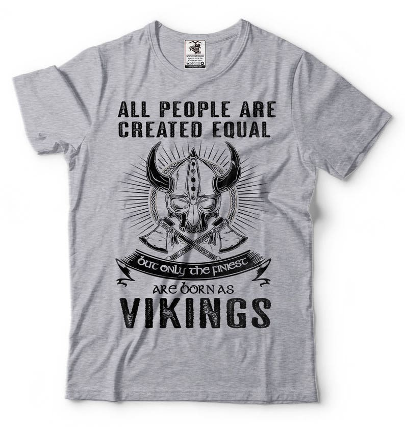Viking T-shirt Funny Valhalla Odin Valknut Northmen Axes | Etsy