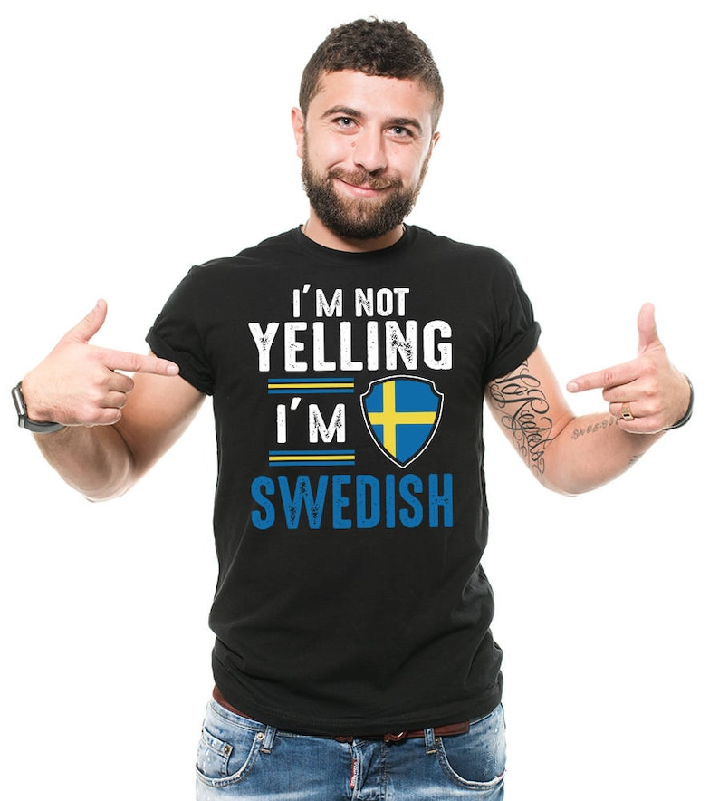 Schweden TShirt lustige schwedische Patriot Schweden Flagge Etsy.de