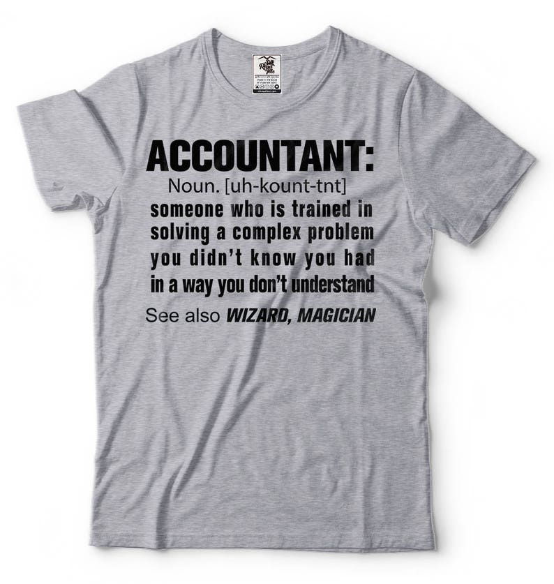 Accountant Noun T-Shirt Funny Occupation CPA Tee Shirt image 3