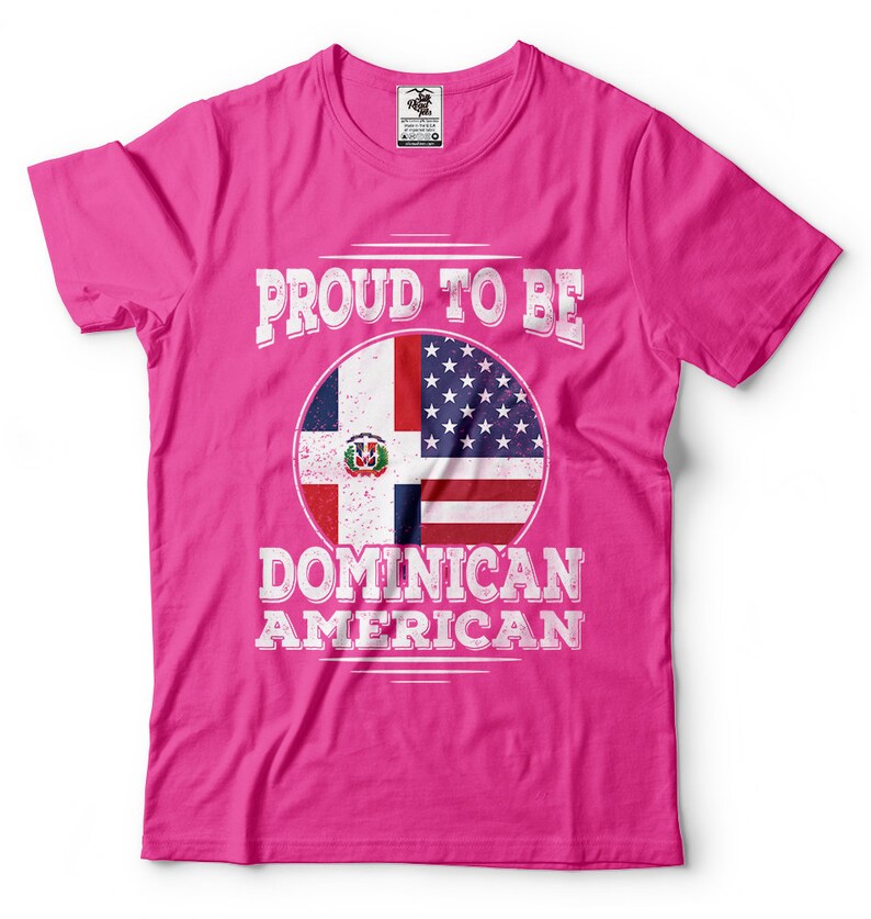Dominican American Tshirt Dominican Republic Flag Dominican Etsy