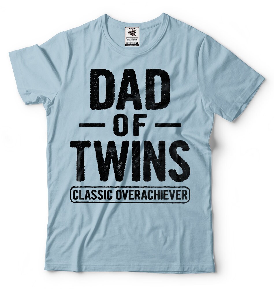 Dad of Twins T-shirt Funny Dad Maternity Father of Twins Dad - Etsy