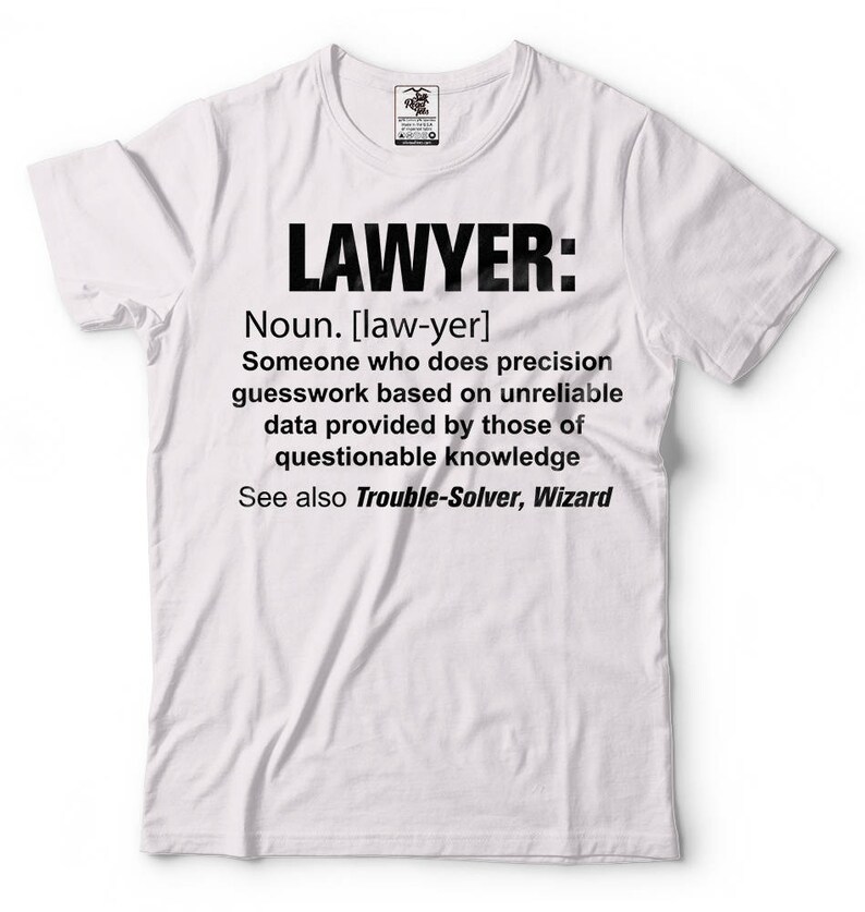 Lawyer TShirt Funny Lawyer Noun Tee Shirt Etsy