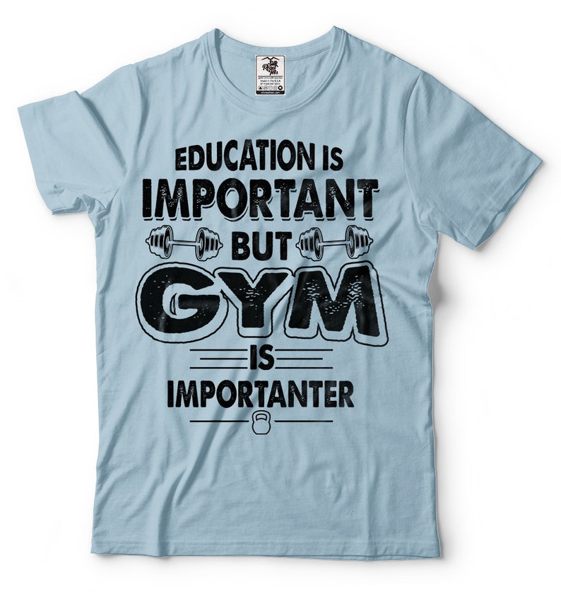 GYM TShirt Funny Gym Fitness Workout Graphic Tee Shirt Etsy