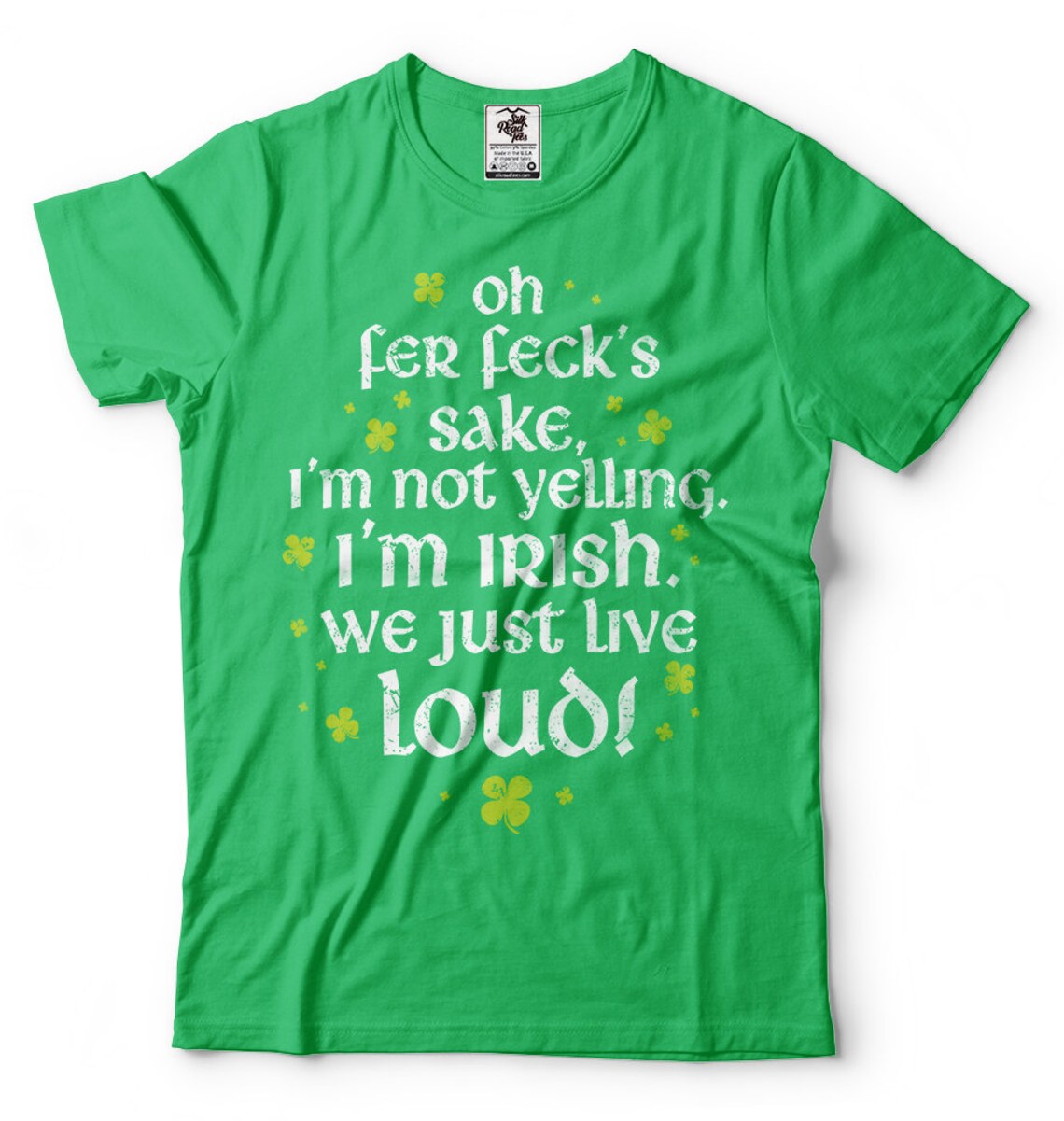 St. Patrick's Day T-Shirt - Funny Irish Top Hat Flag Design For Men's Paddy's Day