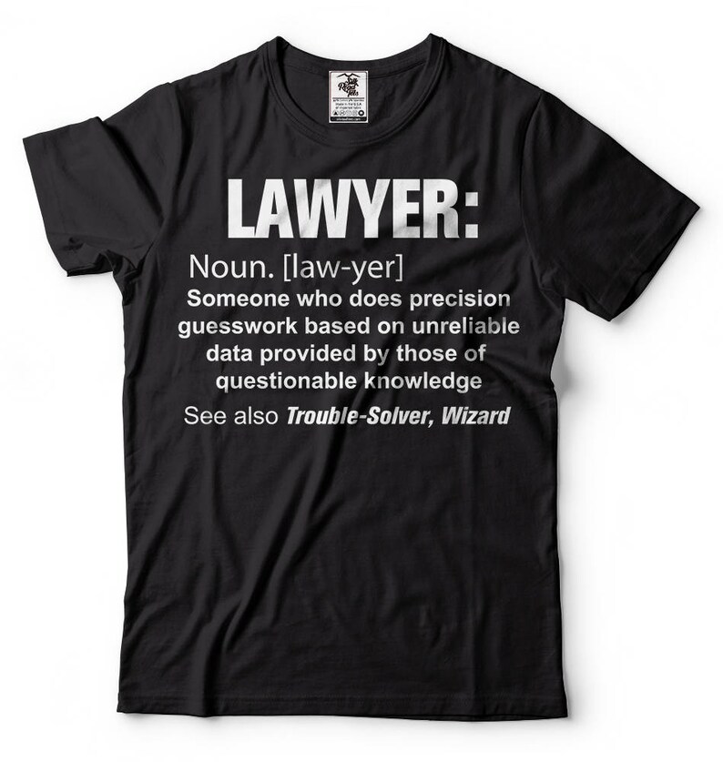 Lawyer Tshirt Funny Lawyer Noun Tee Shirt Etsy