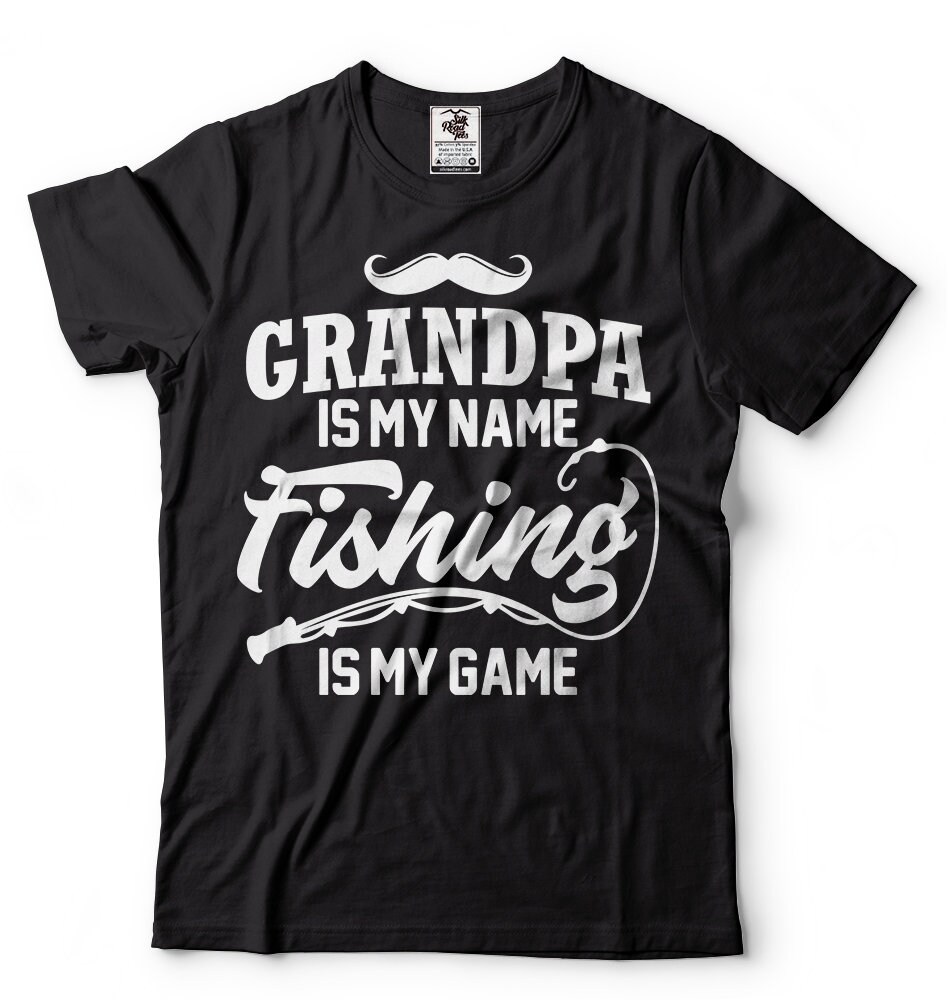 Grandpa Fisherman T-shirt Funny Fishing Apparel Gift for