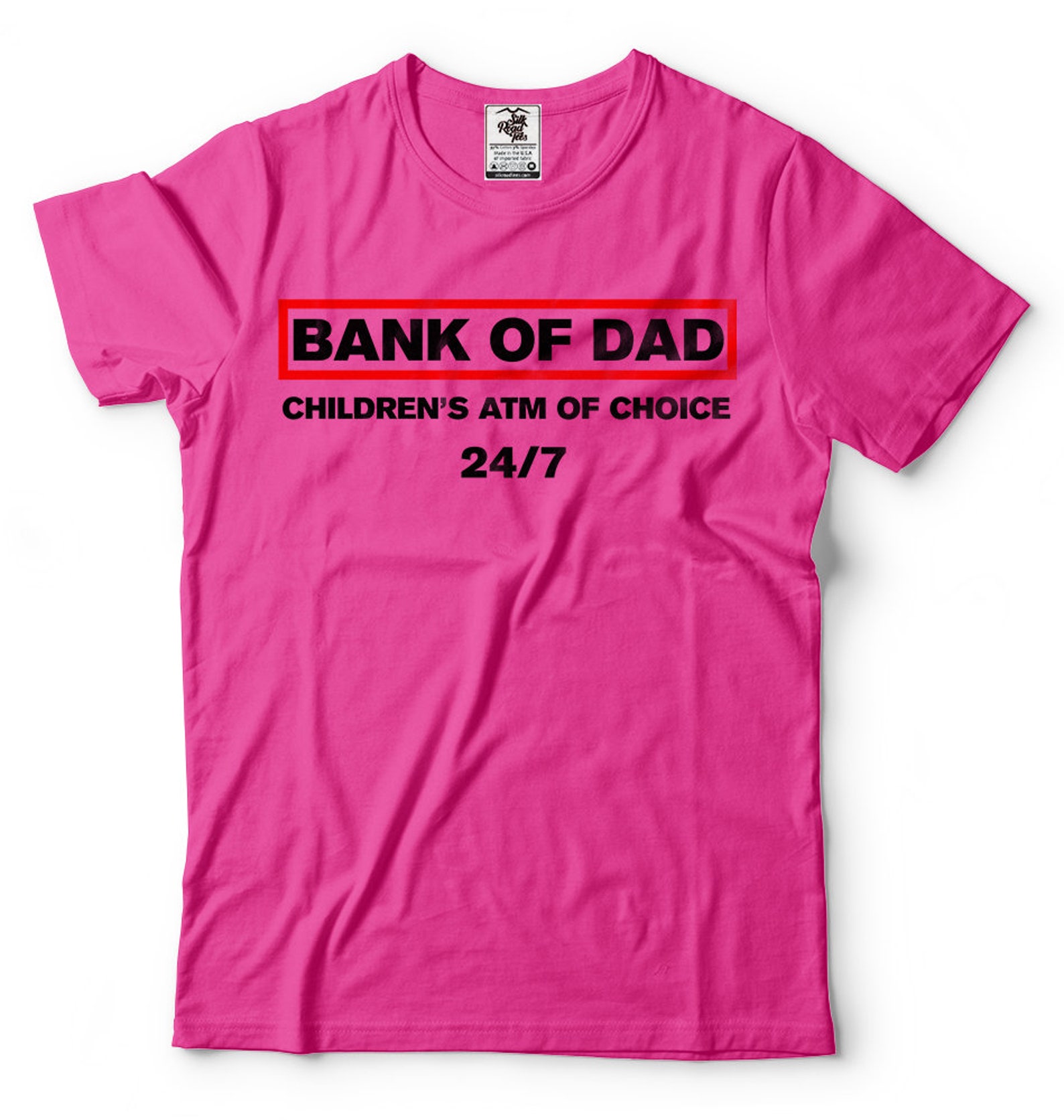 Bank of Dad Tshirt Funny Father's Day Gift Father Dad Etsy