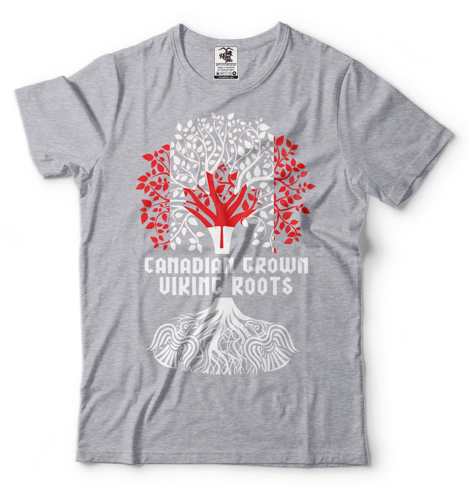 Canadian Grown Viking Roots T Shirt Canadian Viking Tee Shirt Etsy 
