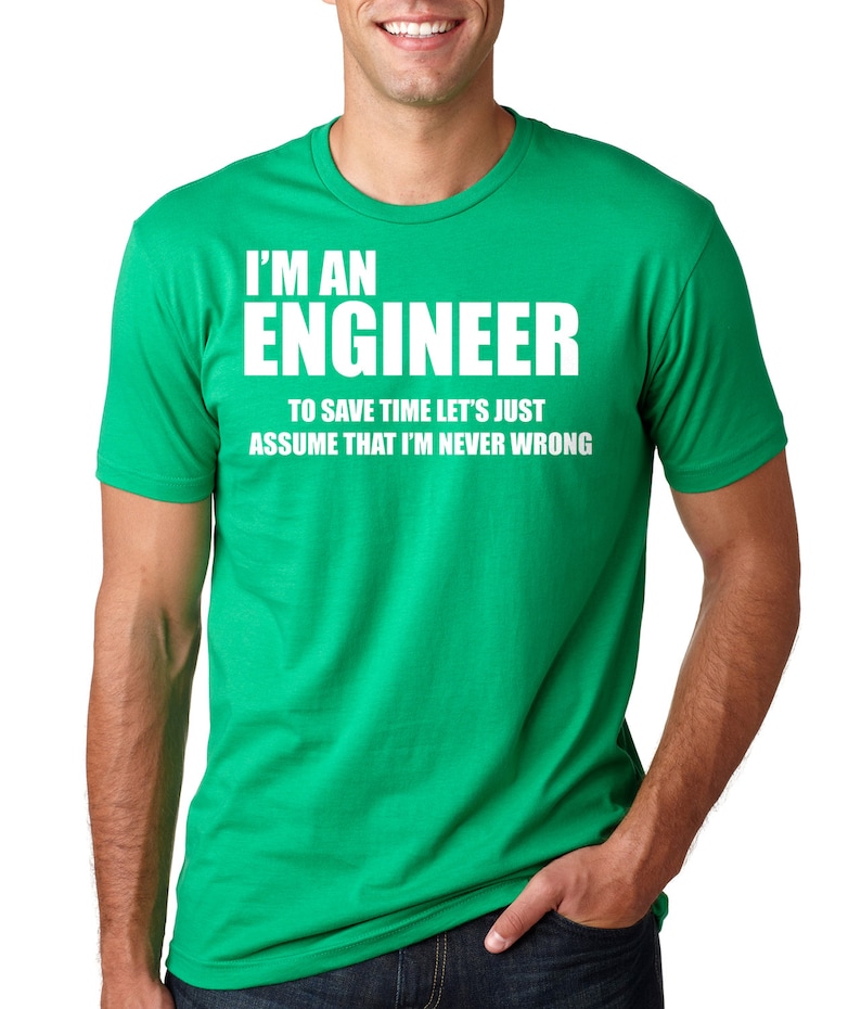 Engineer Tshirt Funny Occupation Tee Shirt Gift for Engineer Etsy