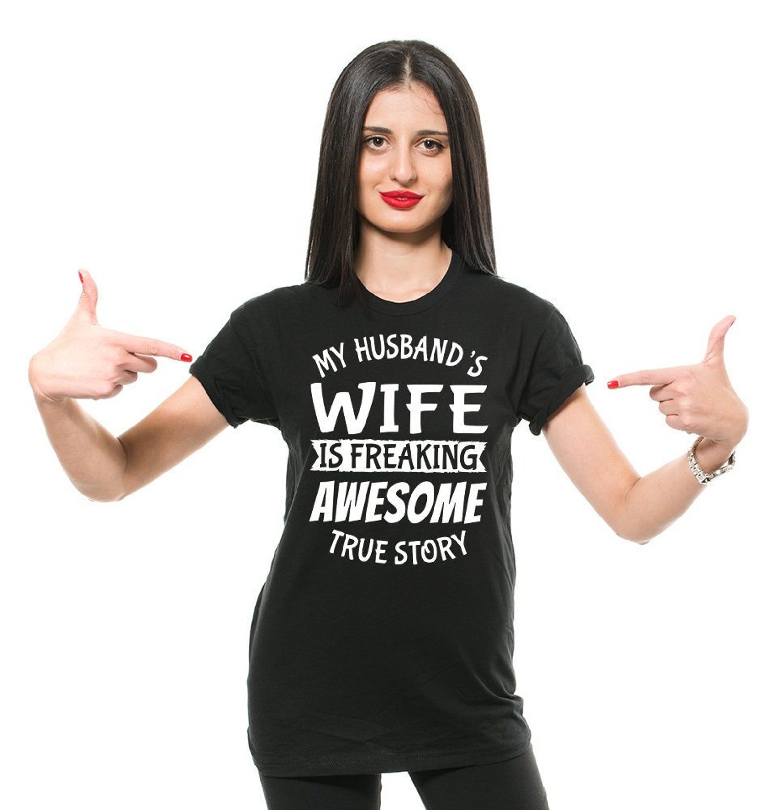 Wife Tshirt Funny Wife Birthday Gift Tee Shirt Etsy