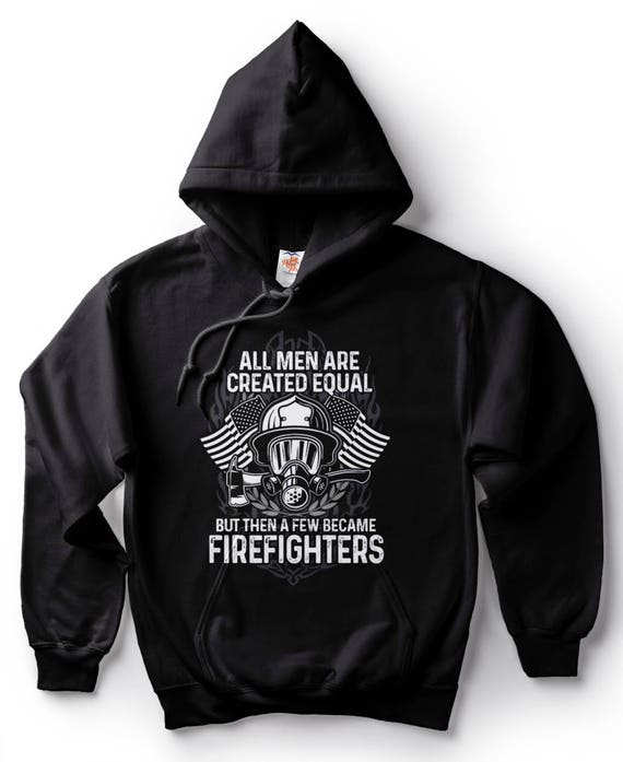 Proud to Be an American Firefighter Hoodie Volunteer Fireman FD Sweatshirt