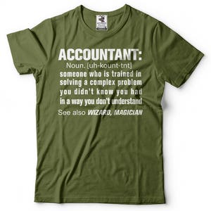 Accountant Noun T-Shirt Funny Occupation CPA Tee Shirt image 4