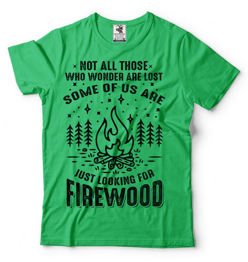 Firewood T-shirt Cool Graphic Outdoor Traveling Camping Tee - Etsy