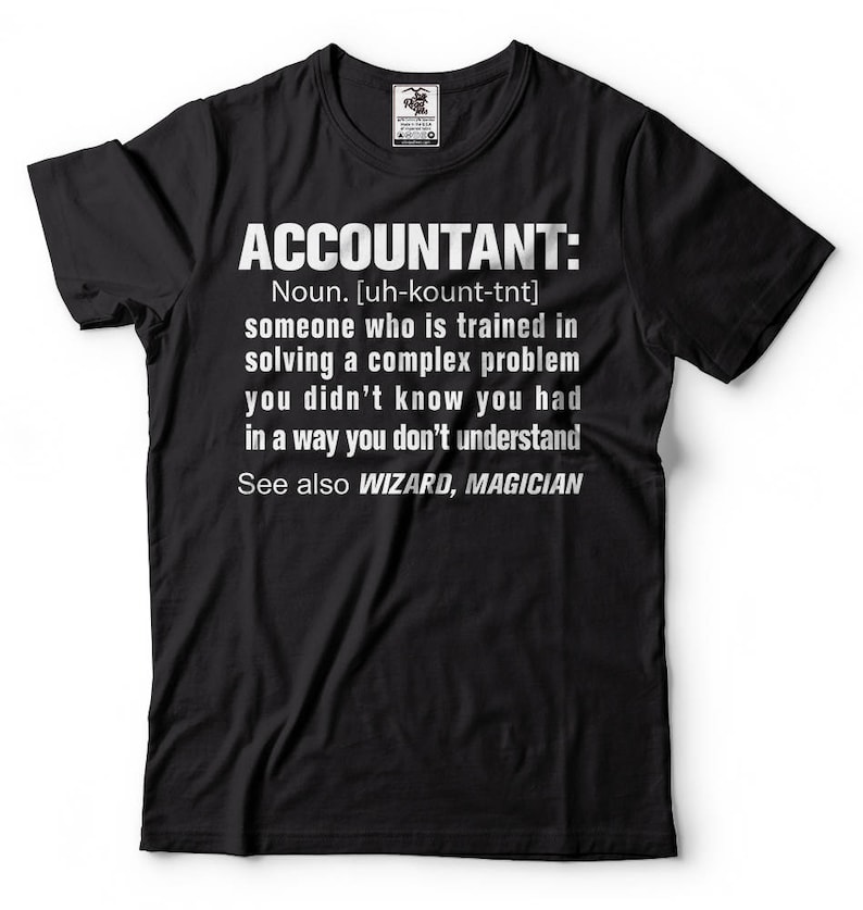 Accountant Noun T-Shirt Funny Occupation CPA Tee Shirt image 1