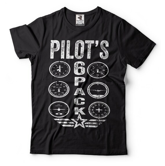 Pilot's Six Pack - Funny Aviation T-Shirt Pilot's Six Pack - Funny Aviation T-Shirt