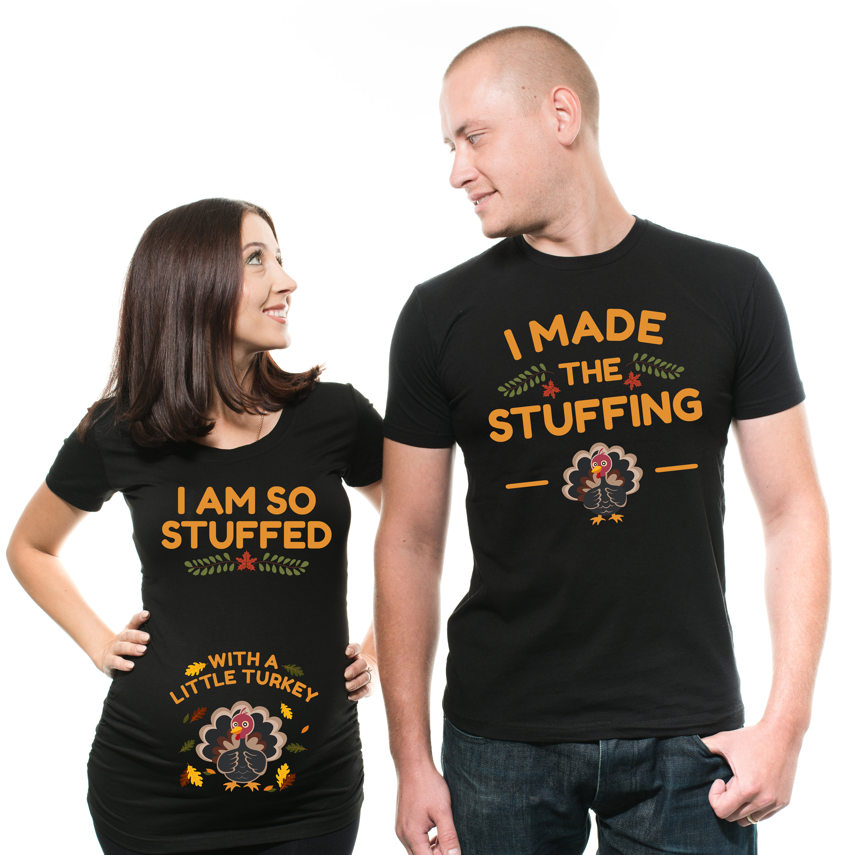 thanksgiving maternity shirt couples