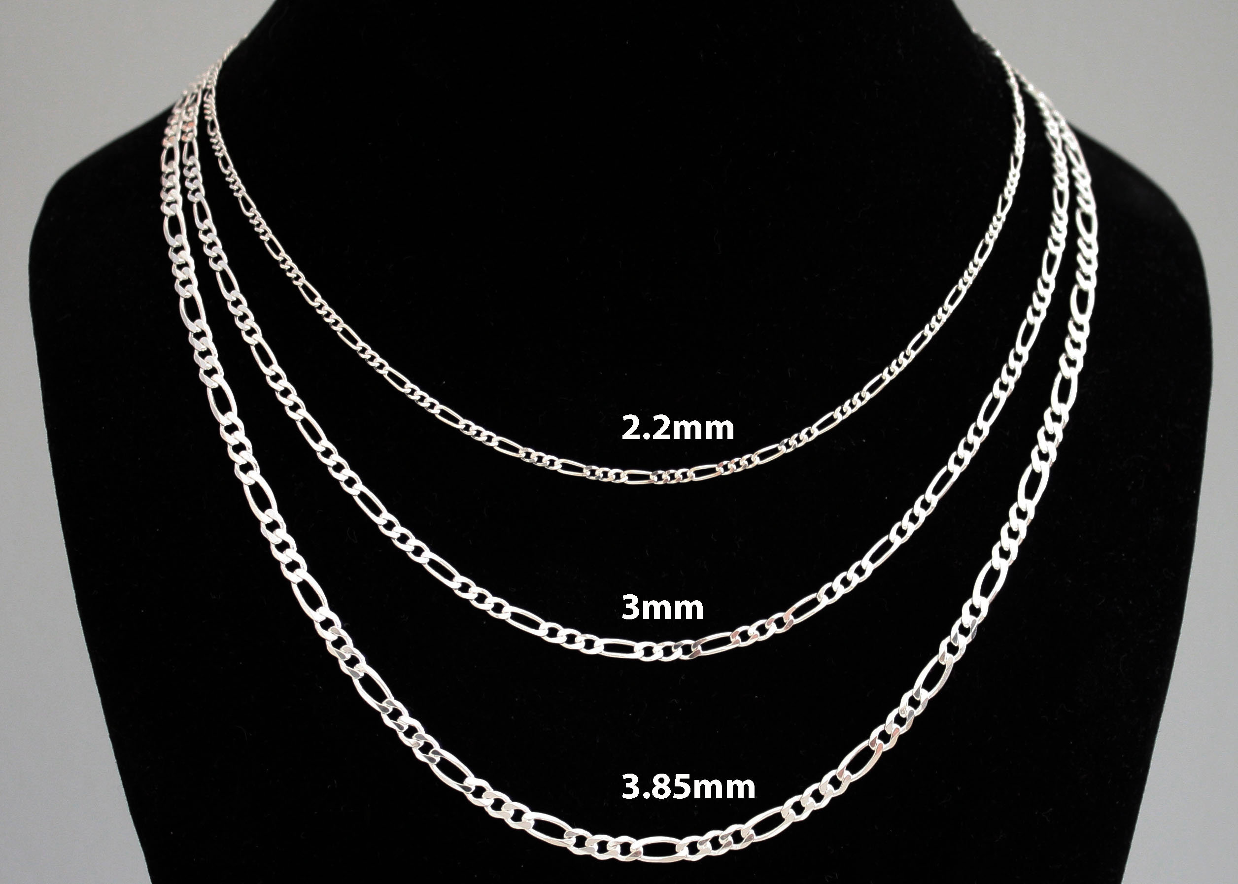 20" 2mm Silver Plated Figaro Chain Necklace 4.0 Grams Brand New From USA! 20" 2mm Silver Plated Figaro Chain Necklace 4.0 Grams Brand New From USA!