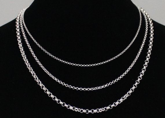 2mm Sterling Rolo Chains - 20 2mm Sterling Rolo Chains - 20