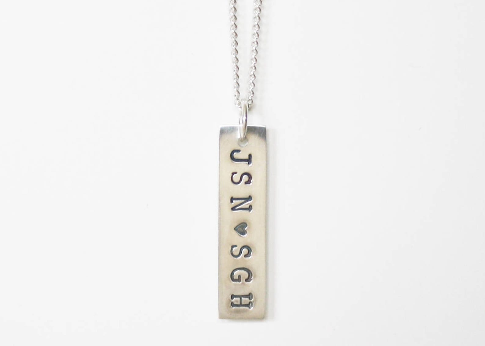 Custom Dog Tag Mens Sterling Silver Dog Tag Womens Etsy