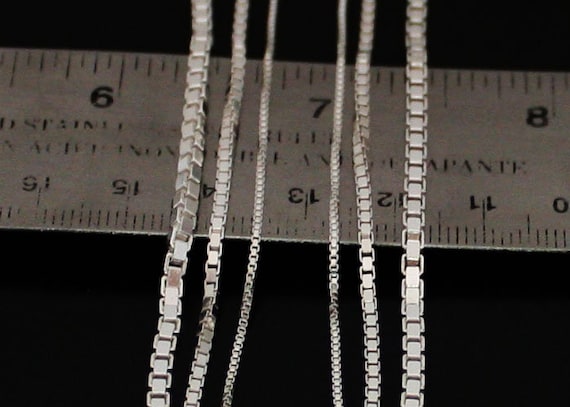 Catena A Scatola Veneziana Aeon In Vero Argento Sterling Da 1 - Foto 2