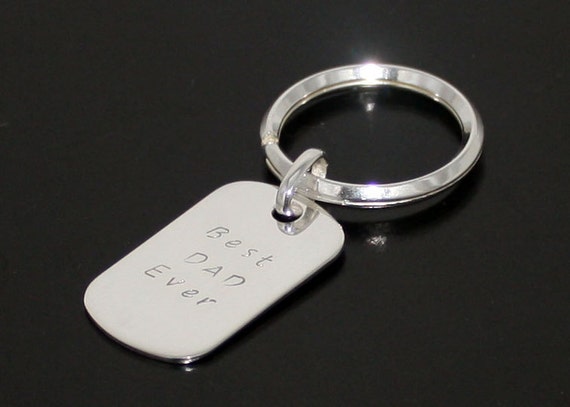 Keychain Key Ring Made from Army Dog Tags
