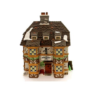 Department 56 Sir John Falstaff INN Porcelain 1995 Dickens Village - EUC