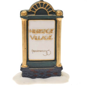 Department 56 Heritage Village Collection Monument Sign 4.25&quot; 9953