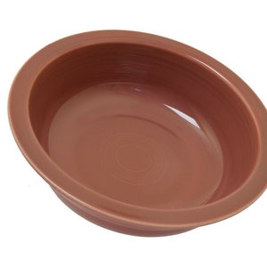 Vintage Fiestaware Fiesta HLC 8.5&quot; Nappy Bowl Serving Rose Mauve #1