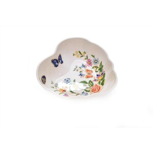 Aynsley Cottage Garden Heart Shape Bowl Trinket Dish NEW 5.25&quot; Bone China