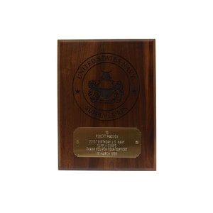 United States Navy Supply Corps Wood Wall Plaque Ready For Sea