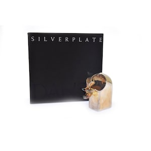 Vintage Silverplate DANSK Elephant Animal Figurine Paperweight Original Box