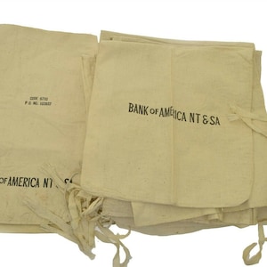 Vintage Bank Deposit Bags Bank of America Lot 6713 & 6710- Qty 16