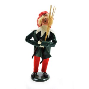 Byers Choice Caroler Blonde Boy Street Urchin w/ Coal #1 No Bottom Label 1989