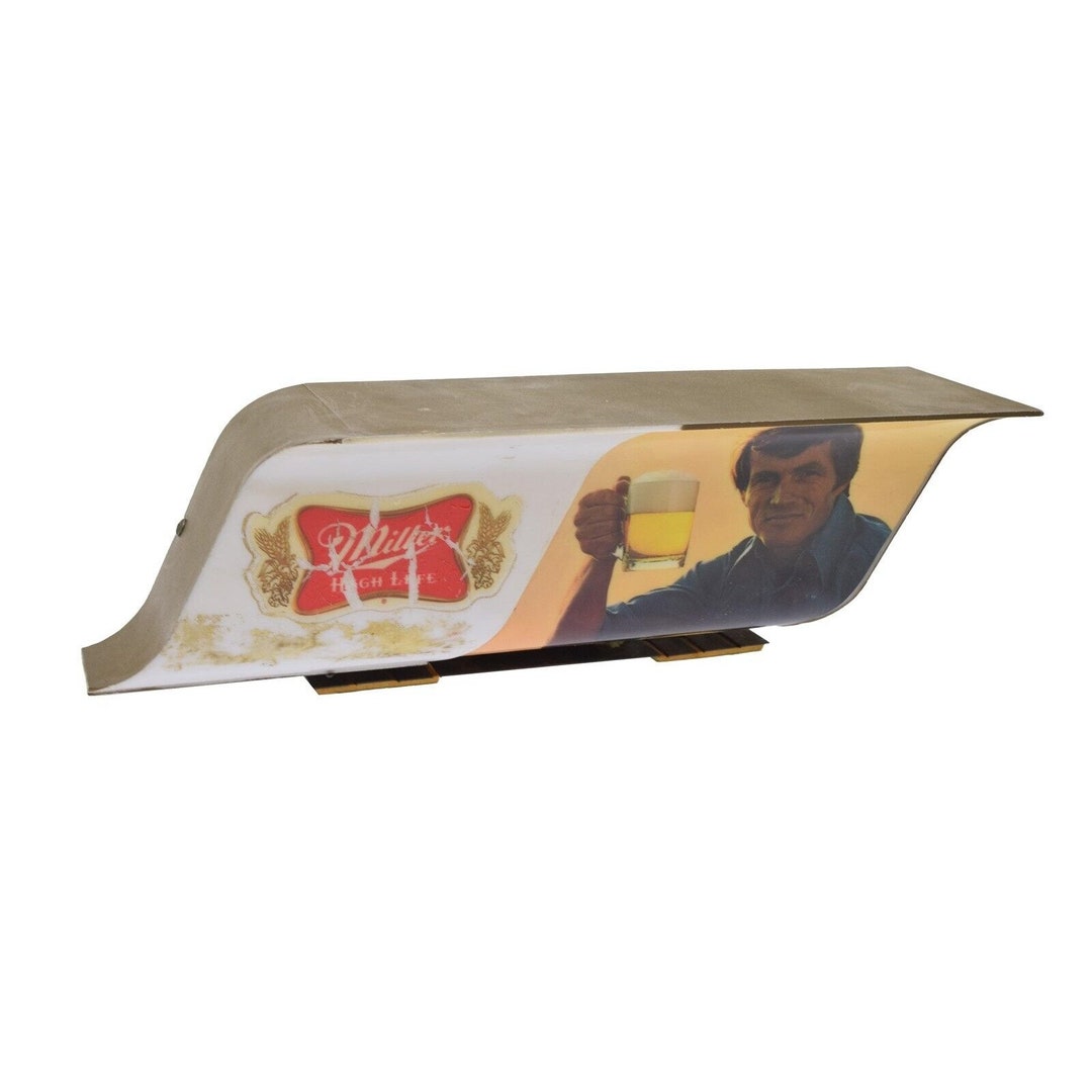 Vintage Miller Beer Lighted 1979 Tabletop Register Topper Sign Etsy