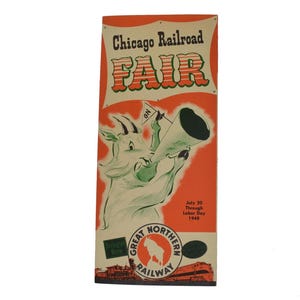 1948 Chicago Railroad Fair Brochure Great Northern Railway Burlington Route