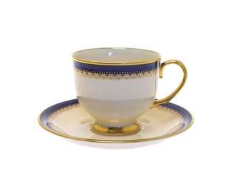 Lenox Jefferson Footed Cup & Saucer Set Presidential Collection