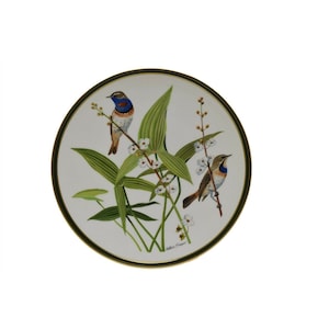 Franklin Porcelain Collector Plate Wegdwood The Bluethroat Aurthur Singer 1977