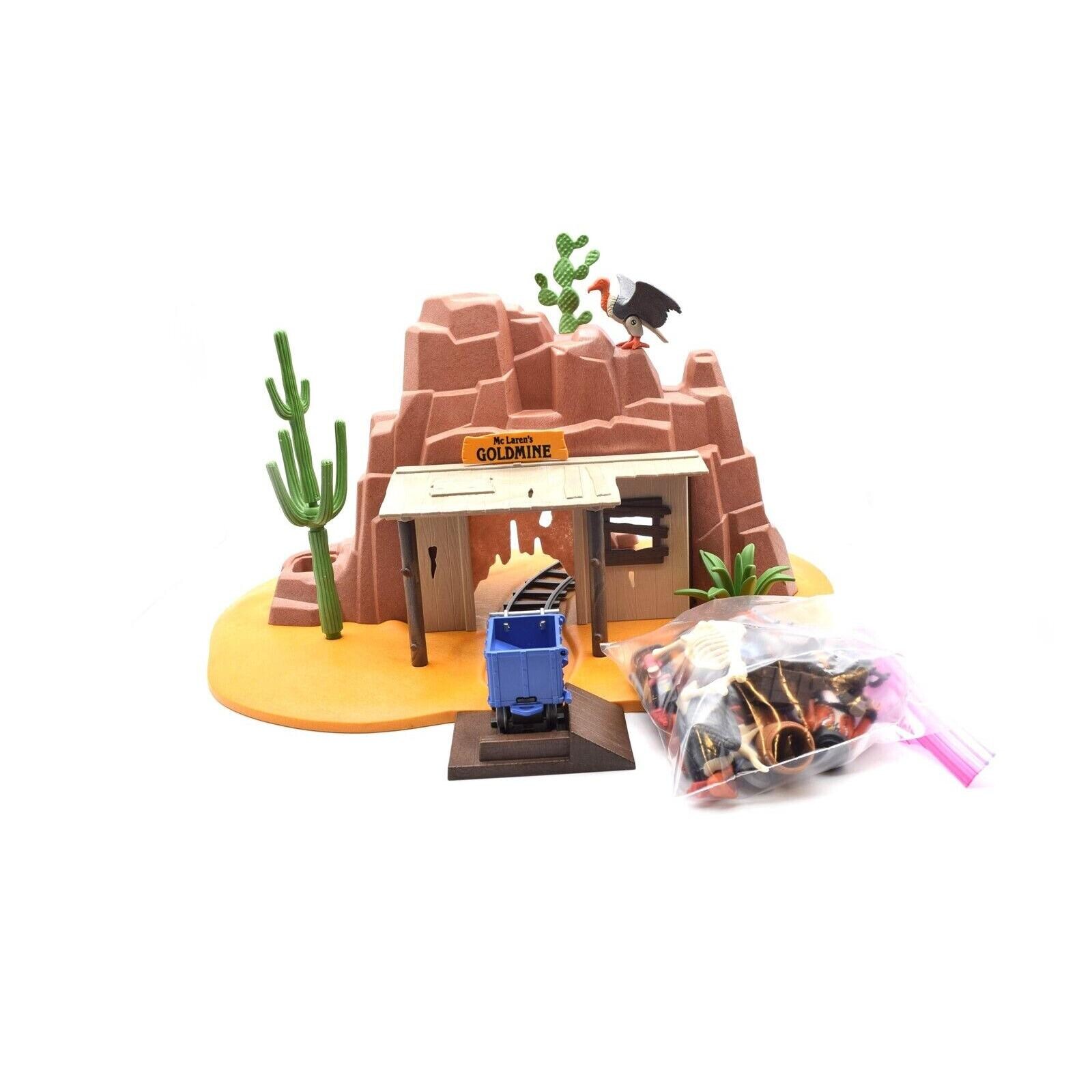 Lot Playmobil Western Vintage 1994 - Mine D'or & Chercheurs - Bon état